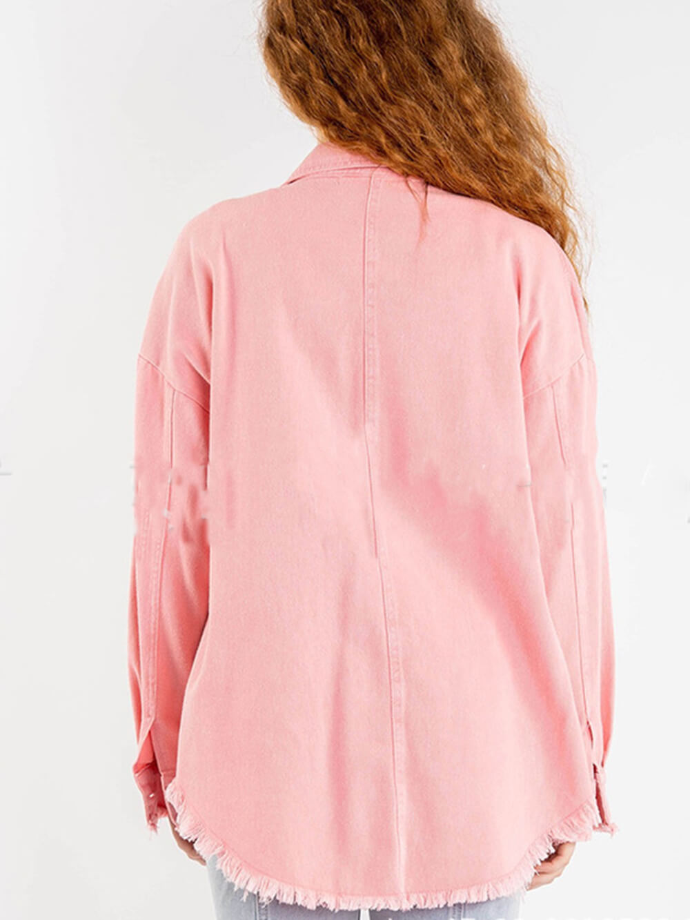 Women's Pink Star Sequin Long-Sleeve Cardigan — alternate view