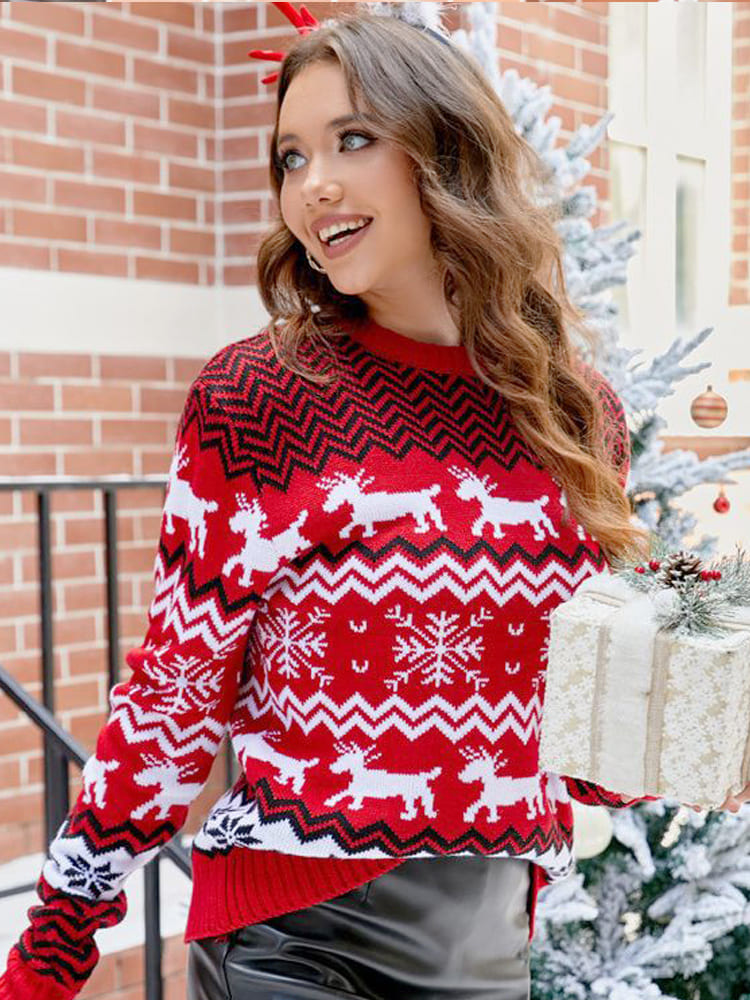 Women's Reindeer Christmas Knit Jumper