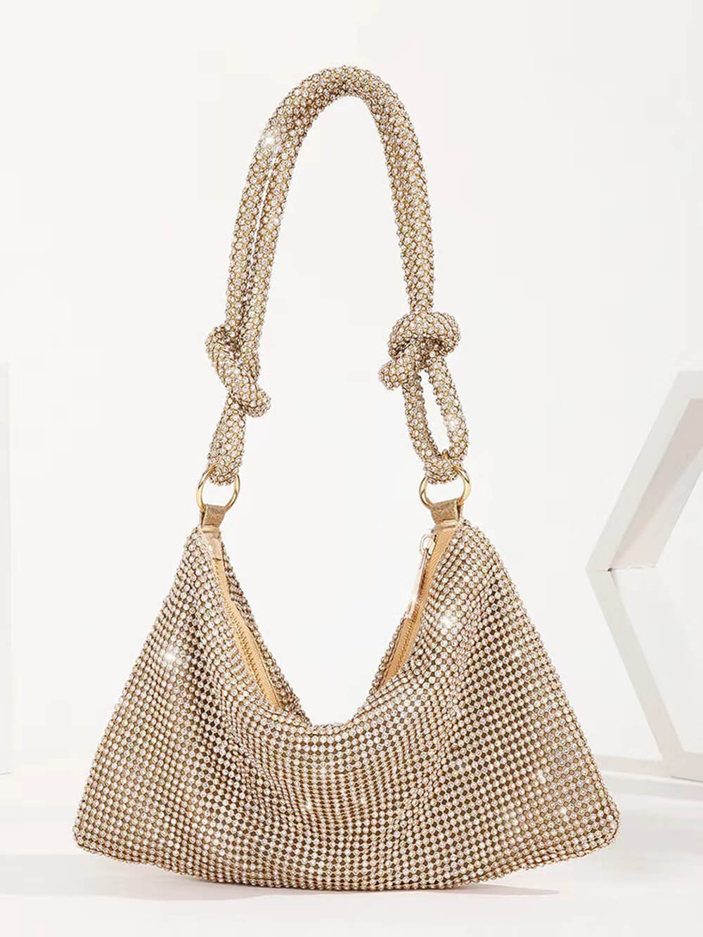 Women's Rhinestone Underarm Clutch Bag