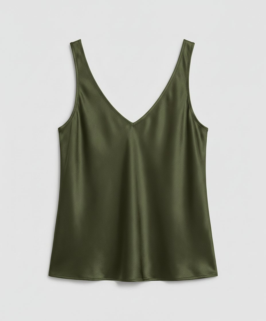 Satin V-Neck Camisole Top
