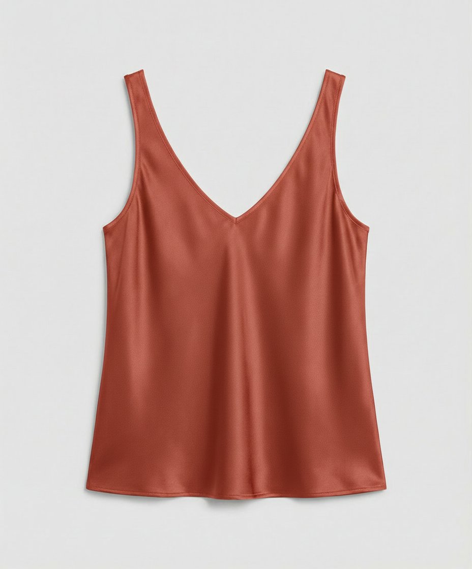 Satin V-Neck Camisole Top