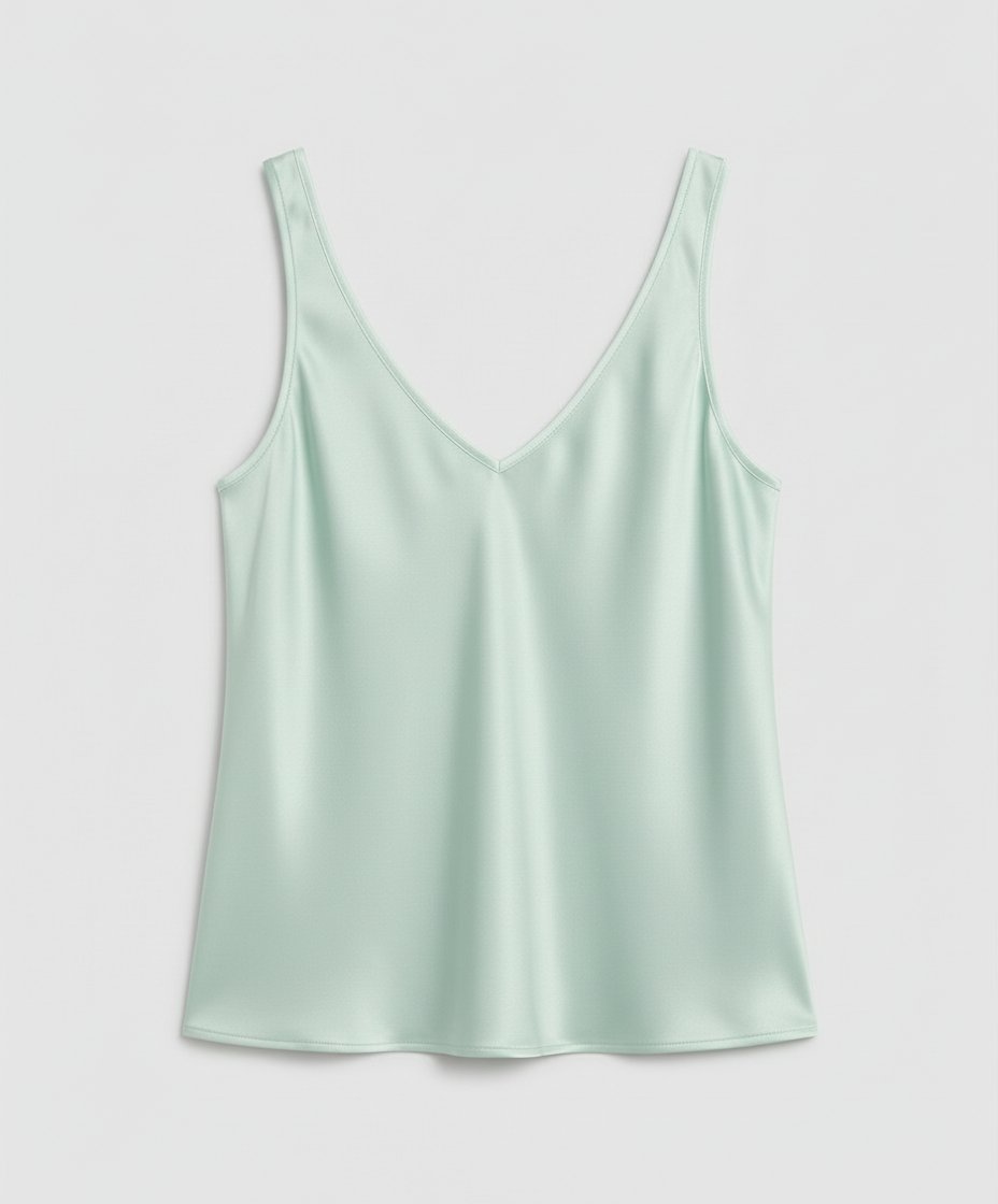 Satin V-Neck Camisole Top
