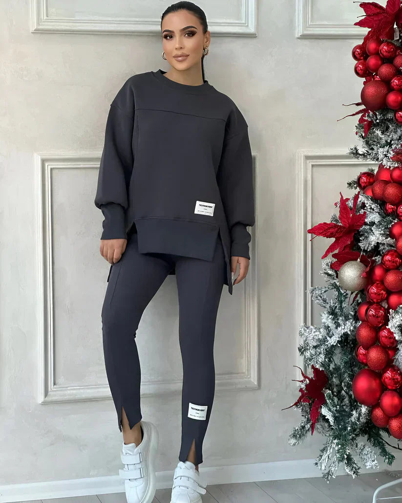 Women's seamless waistband loungewear set