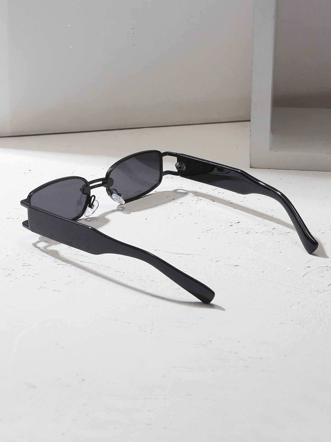 Women's square metal-frame sunglasses