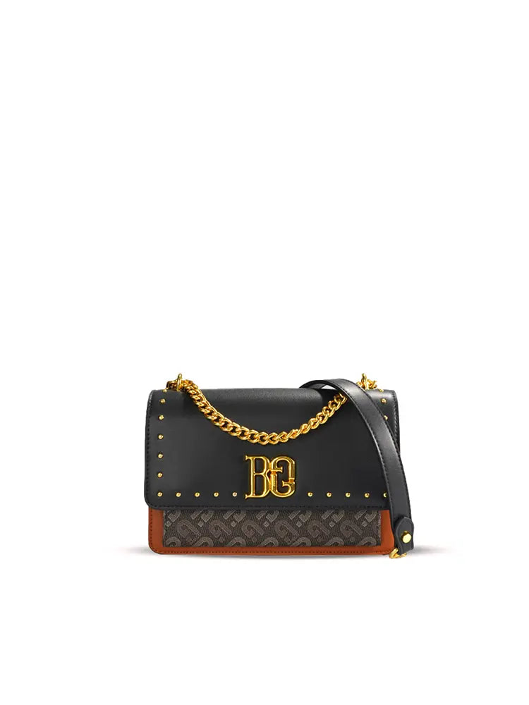 Women's Studded Chain Mini Box Bag
