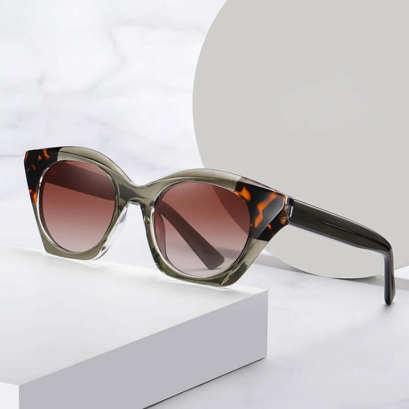 Women's tortoiseshell cat-eye sunglasses