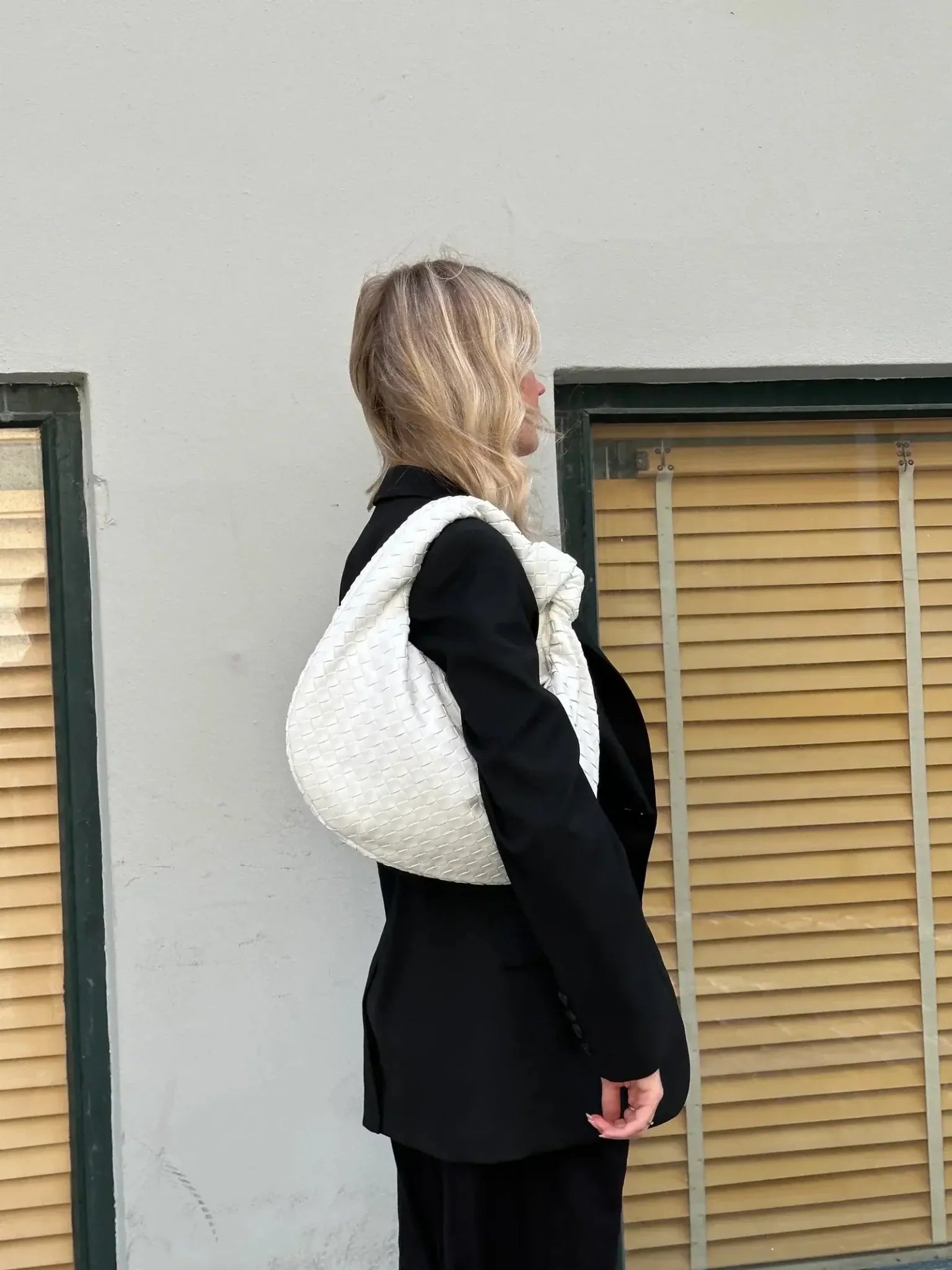 Woven Everyday Bag — women's shoulder bag, view 21 by Emyri