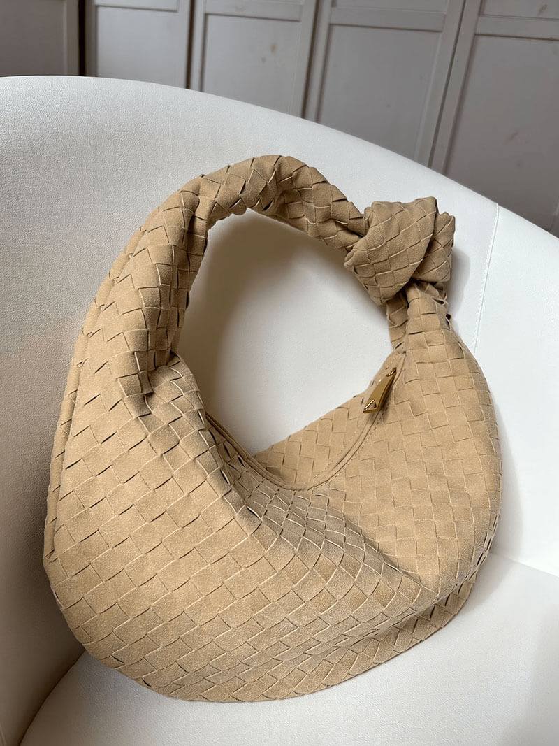 Woven Suede Bag — women's shoulder bag, view 13 by Emyri