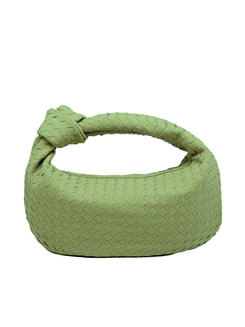Woven Suede Bag — women's shoulder bag, view 3 by Emyri