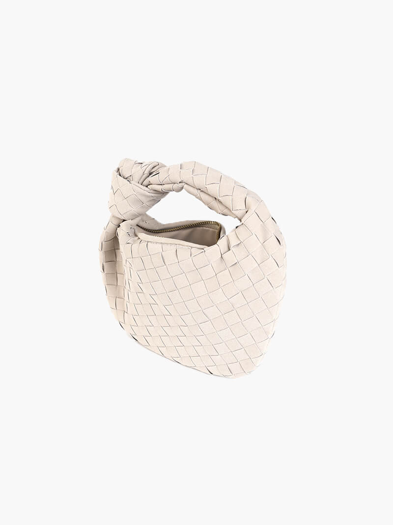 Woven Suede Mini Bag — women's mini bag, view 11 by Emyri