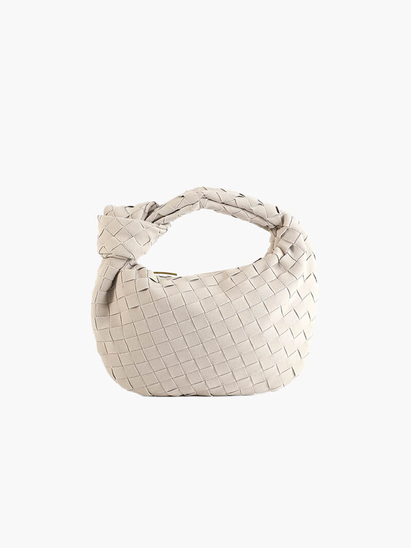 Woven Suede Mini Bag — women's mini bag, view 5 by Emyri