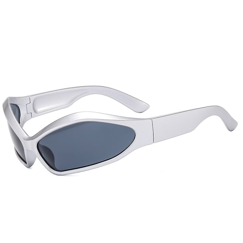 Y2K Wraparound Sport Sunglasses — women's sunglasses, view 2 by Emyri